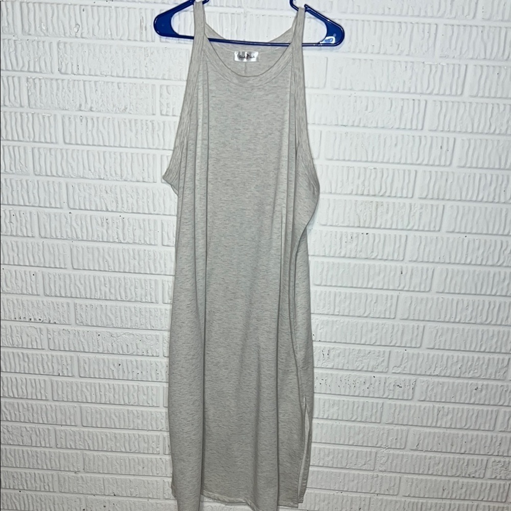 Perfectly Priscilla Gray Sleeveless Dress